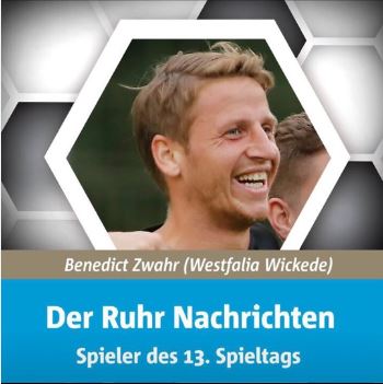 Ruhr Nachrichrichten Spieler des 13. Spieltags: Benne Zwahr