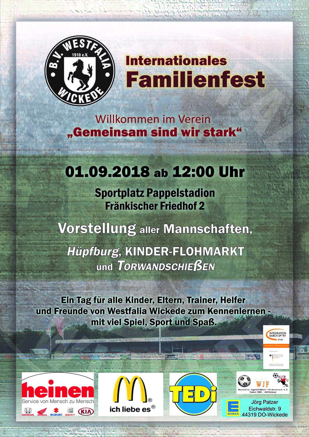 Internationales Familienfest – Willkommen im Verein „Gemeinsam sind wir stark“