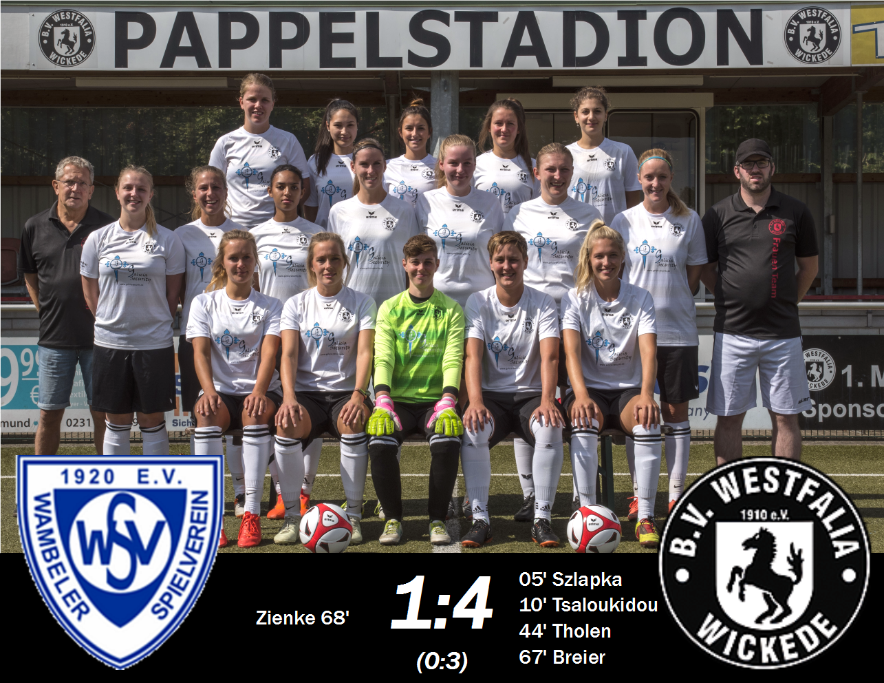 Die Damen – 4:1-Derbysieg in Wambel