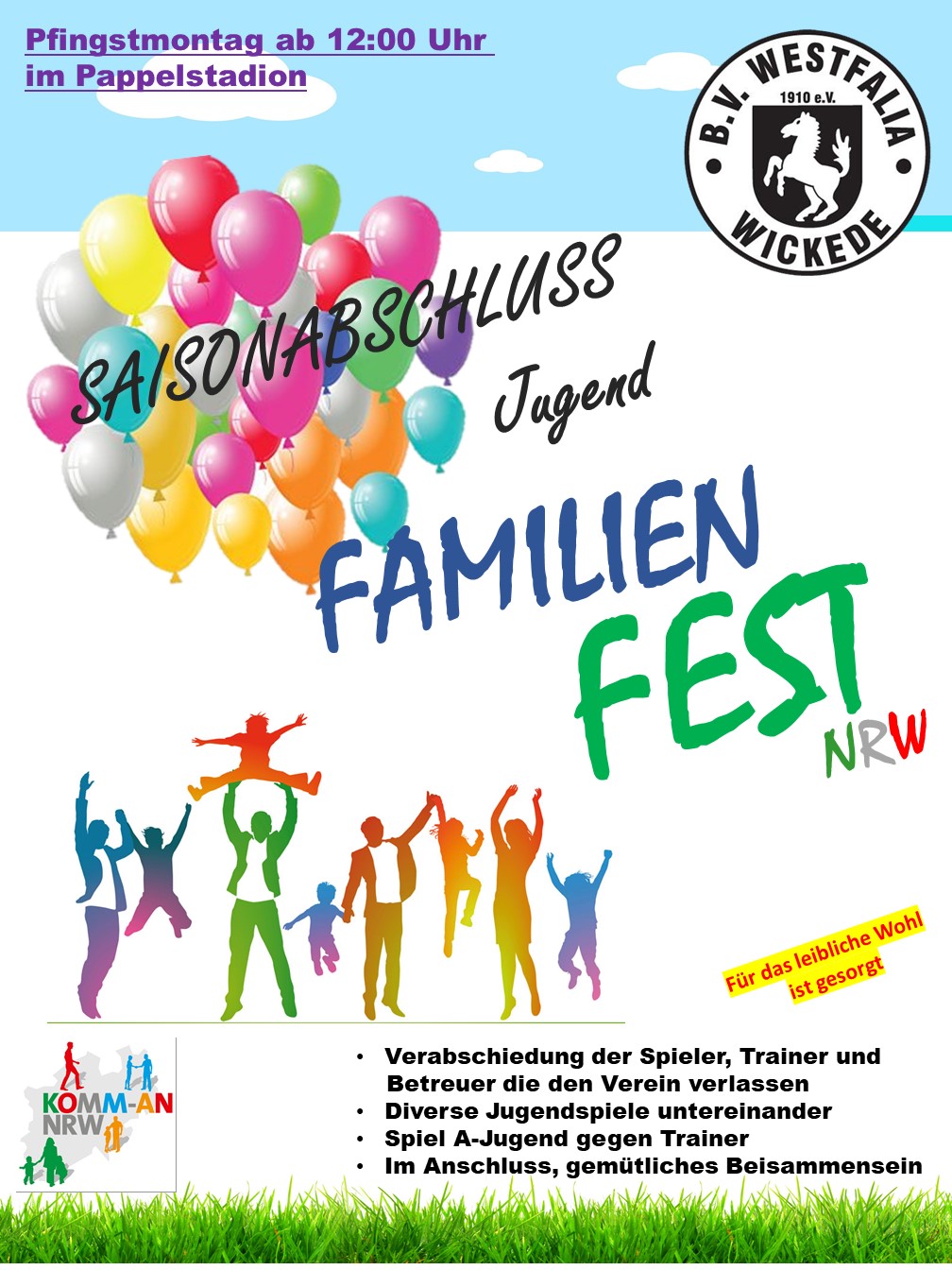 Saisonabschluss der Jugend – Familienfest NRW